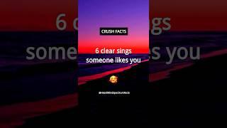 6 Clear signs someone REALLY likes you | Love and Crush Facts #shorts