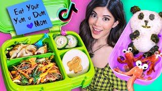 I tried Satisfying Food Art Bento Lunches on Tik Tok