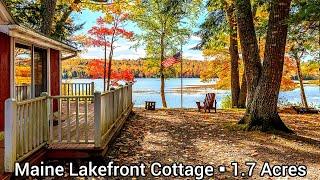 Maine Lakefront Homes For Sale | $400k | Maine Waterfront Cottages | Subec Lake Property