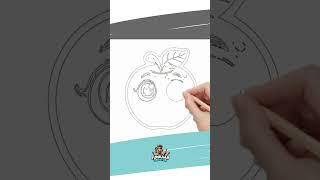 Meet the Amazing A! | Apple Drawing | ABC Song #abcd #abcdsong #coloring