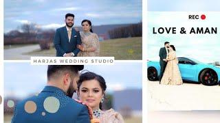 Love & Aman Ring Ceremony Teaser || Harjas Wedding Studio || 2024 ||