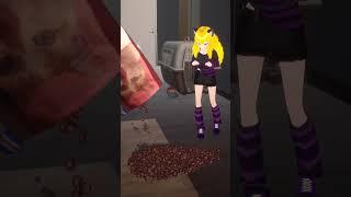 大量のキャットフードにビビるチシャ猫お嬢様ですわ！！！　#vtuber #shorts #varkshorts