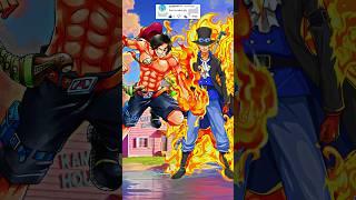 Who is strongest || Luffy vs Sabo || Ace vs Sabo #shorts #onepiece #anime