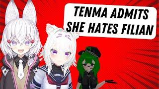 VTuber Clips | VTuber Tenma SCREAMS at Filian because of this....