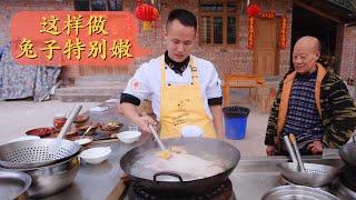 Chef Wang shares "Scalded Skin Rabbit" (sorry for no English sub, please use CC auto-translate)