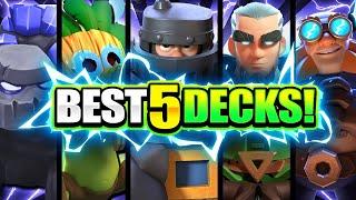 *NEW* TOP 5 STRONGEST DECKS IN CLASH ROYALE! 2021 BEST DECK LIST!