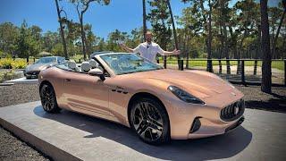 I Drive The Electric Maserati GranCabrio Folgore For The First Time! A $200,000 EV Convertible