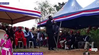 H.E PRESIDENT BOBI WINE SPEECH TODAY MUKUFA KWA MAAMA JOLLY MUGISHA BIKABYA AMAZIGA