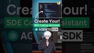 OpenAI SDE Coding AI Agent that works like a Real Software Engineer ‍#ai #openai #coding #llm