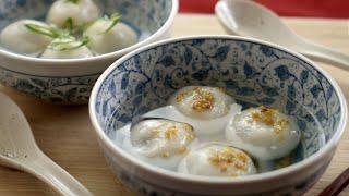 黑芝麻汤圆和鲜肉汤圆 - Sweet & Savory Sticky Dumplings