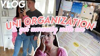 UNI ORGANIZATION & GET UNREADY WITH ME | Hannah Theresa