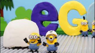 ALPHABET Letters for Kids, Minions, alphabet lego,  ABC LEGO, ABC, LEGO, LEGO ABC, CLAY ALPHABET