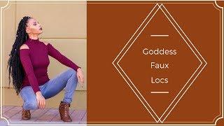 How To| Easy No Tension Goddess Faux Locs| Crochet Method