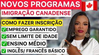 URGENTE DEIXE TUDO!!! 2 Novos Programas de Imigração no Canadá   entre 2025-2028