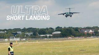 Embraer C-390 Ultra Short Landing Shocks Everyone at Airshow Display!