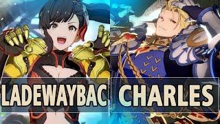 GBVSR:Ladewaybac (Beatrix) Vs charles (Percival)| High Level Gameplay.