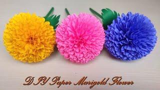 How To Make Marigold Paper Flower / Paper Flower / Góc nhỏ Handmade | #shorts |