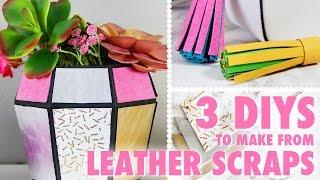 3 DIYs to Make From Leather Scraps | @karenkavett