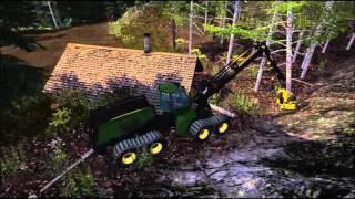 Farming simulator 2015: Cutting birch trees