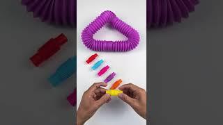 Mini Creating ASMR Satisfying POP TUBE #diy #satisfyingvideos#relaxing #creative #insideout #oddasmr