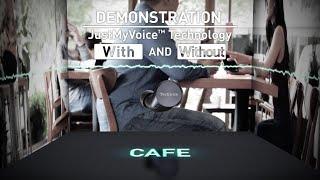 Technics JustMyVoice™ Technology  Demonstration in Cafe