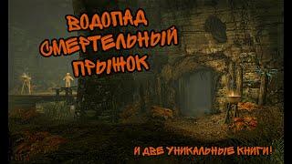Водопад Смертельный Прыжок и две уникальные книги.  #sгд #skyrim