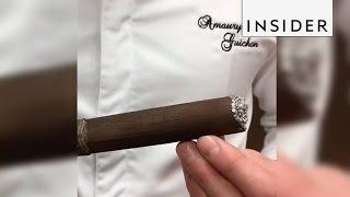 Amaury Guichon makes a chocolate cigar
