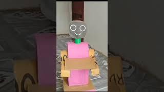 How To Make HOMEMADE ROBOT from Cardboard at Home science project remote control very easy #short