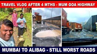 Finally 4 महिन्या नंतर मुंबईचा बाहेर पडलो | मुंबई ते अलिबाग | अजून ही Mumbai Goa Highway बेकार |