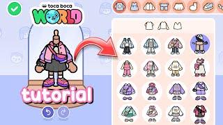 Toca Boca ~ How to customize your outfit in TOCA LIFE WORLD  TUTORIAL 