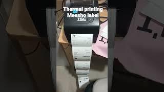 Thermal printing Meesho label@GargOnline #meesho #ecommerce #label #youtube #shorts #youtubeshorts