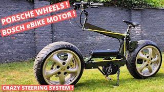 How to build an amazing DIY electric powered fat bike with car wheels and motorcycle tires