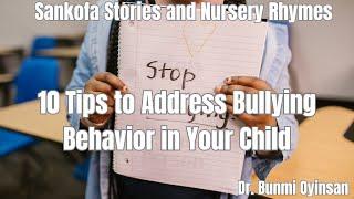 10 Tips to Address Bullying Behaviour