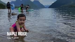 Baby Aeryth on the lake! | Alouette lake | British Columbia