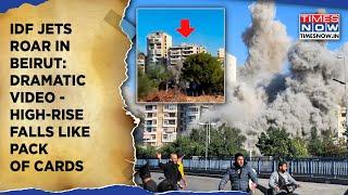 IDF Jets Roar In Beirut: Dramatic Video- Lebanon High-Rise Falls In Missile Attack Against Hezbollah