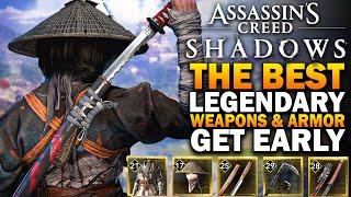 Assassin's Creed Shadows - The BEST LEGENDARY Weapons & Armor EARLY!