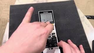 Mitsubishi Electric A/C Heat Pump Remote Celsius / Fahrenheit Change and Battery Replacement