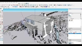 Sketchup Model from a Point Cloud using Trimble Scan Essentials #shorts