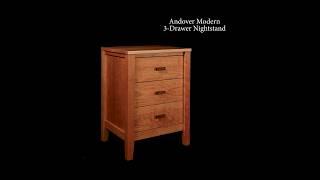 Andover Modern 3-Drawer Nightstand | Vermont Woods Studios