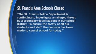 St. Francis Area Schools Canceled Friday Due To Threat