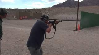 Shooting select fire AK 74 5.45x39 at AK Operators Course