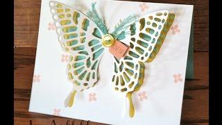 Stampin' Up!  Butterflies Thinlits Partial Die Cutting