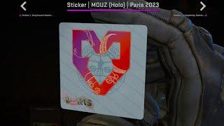 All New Paris Holo Stickers