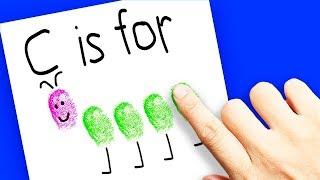 Fingerprint Art For Kids To Learn The Alphabet