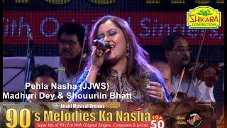 Pehla Nasha Live With 40 Musicians I Udit, Sadhna Sargam I 90's Hindi Songs Live I Madhuri, Souriin