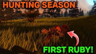 ROBLOX | Hunting Season | Binoculars, My First Ruby & More!