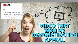 HOW TO MAKE APPEAL FOR REUSED CONTENT create VIDEO THAT GOT MONETIZATION BACK! DEMONETISED MONETISE