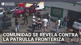 Enmascarados y armados: agentes de Inmigración acorralan a trabajador inmigrante para detenerlo