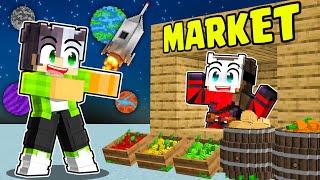 UZAYA DÜNYANIN EN İYİ MARKETİNİ AÇTIM! -Minecraft