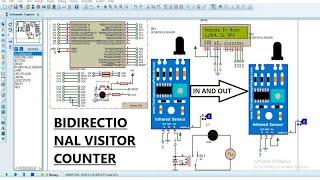 How to make a bidirectional visitor counter using ir sensor